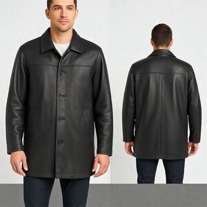 Leather Limited Mens LT Black Leather Jacket Zip Out Liner Thermolite Insulated